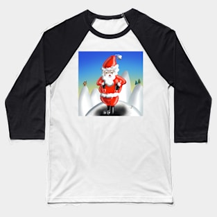 Funny Santa Claus 🎅 Baseball T-Shirt